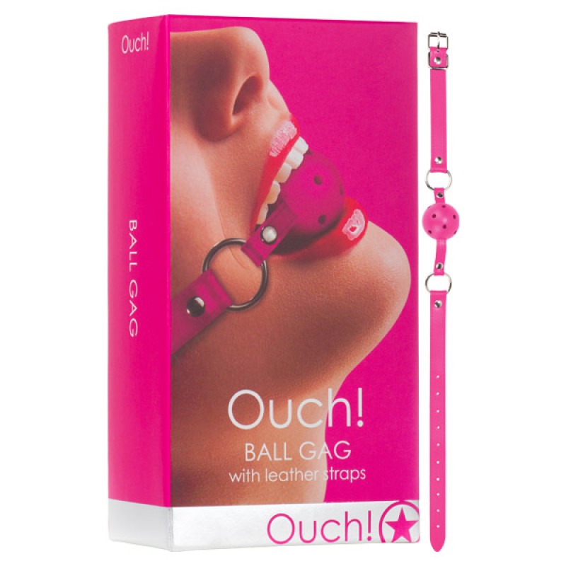 Ouch Ball Gag- Pink